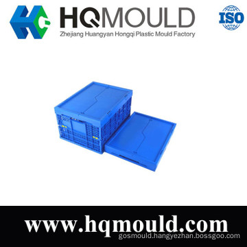 Plastic Blue Logistic Crate Box Injection Molding